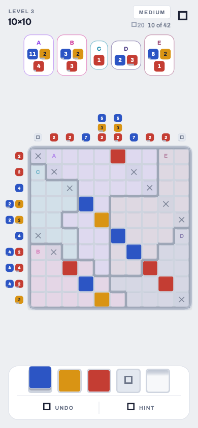 A board mid-solve